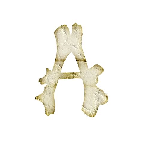 Bone Letters Digital Clipart Printable Bone Alphabet Etsy