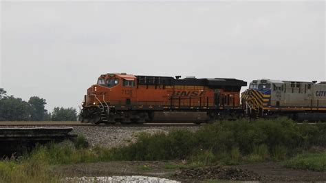 Bnsf With Crex Power Leads A Z Train West Through Kinsman Il Youtube