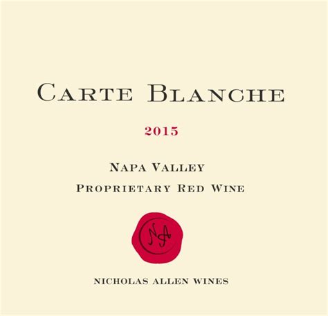 Carte Blanche Proprietary Red 2015 | Wine.com