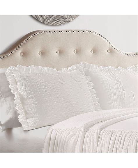 Lush Décor Ruffle Skirt 3 Piece Queen Bedspread Set Macys