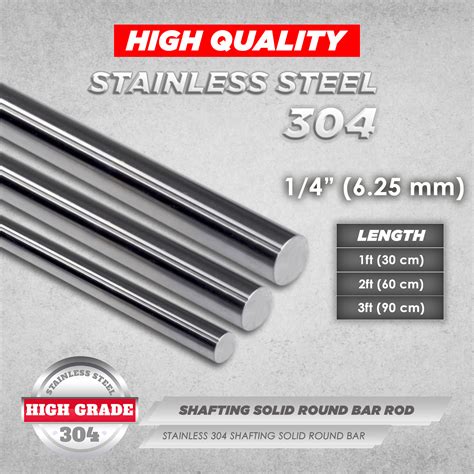 Stainless Shafting Solid Round Bar Rod Sizes