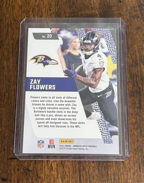 Donruss Optic Zay Flowers Primary Colors Rookie Ebay