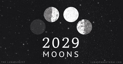 2029 Moon (Lunar Calendar, Moon Phases & Eclipses)