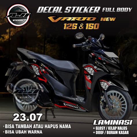 Jual Cod Decal Sticker Honda Vario New Fullbody