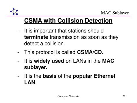 Ppt Computer Networks Data Link Layer The Medium Access Control