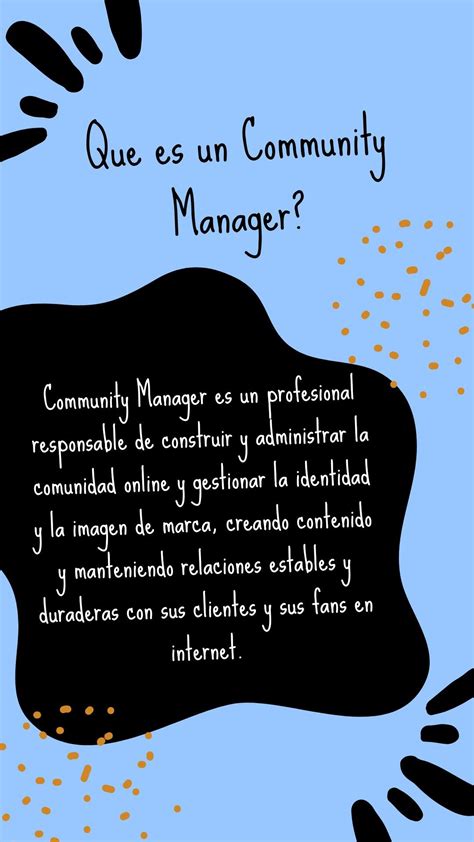 Y Para Vos Que Es Un Community Manager Desear Saber M S Te Dejo El