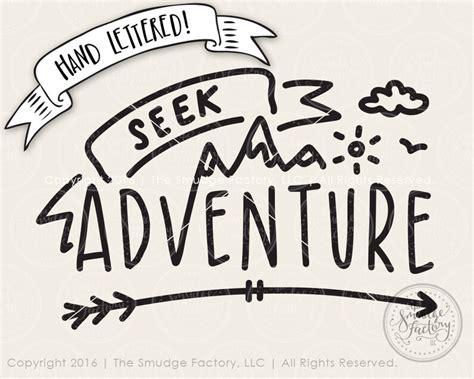 Adventure Svg Cut File Seek Adventure Wanderlust Cutting File Etsy