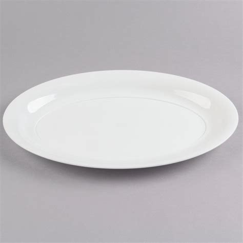 Fineline Wh Platter Pleasers X White Plastic Oval Cater