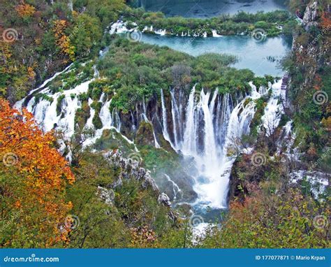 Landscape And Environment Of Plitvice Lakes National Park Or Nacionalni