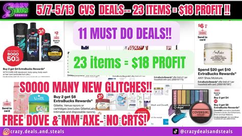 5 7 CVS Deals 11 Must Do Deals FREE Dove Axe MORE CVS Couponing