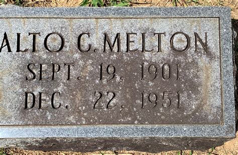 Alto Cleutus Melton Find A Grave Memorial