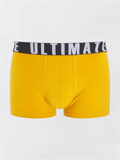 Lot De Boxers Fantaisie Bleu Jaune Gris Kiabi