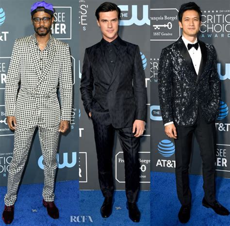 2019 Critics Choice Awards Menswear Red Carpet Fashion Awards