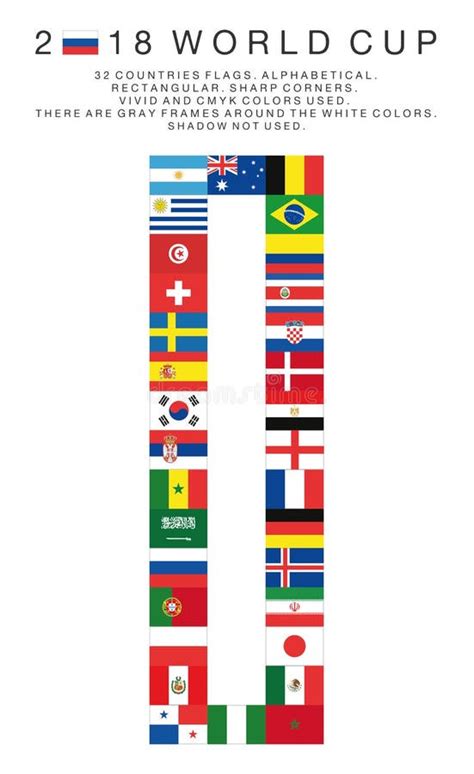 Flags World Cup Teams Stock Illustrations 429 Flags World Cup Teams