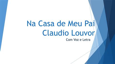 Na Casa de Meu Pai Canção Louvor Voz e Letra YouTube