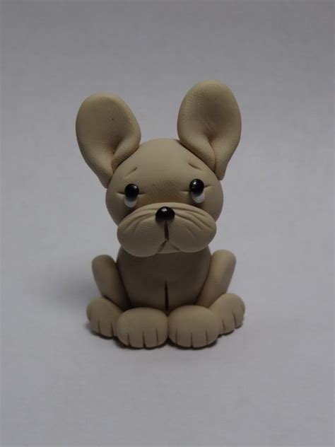 Items Similar To French Bulldog Clay Figurine On Etsy Clay Figurine