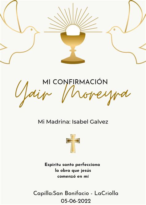 Pin De Df En Decoraciones En Invitacion De Confirmacion Tarjeta