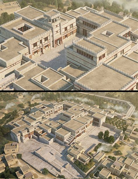 Minoan Palace of Knossos, Crete, Greece, c. 1350 BCE. : r/papertowns