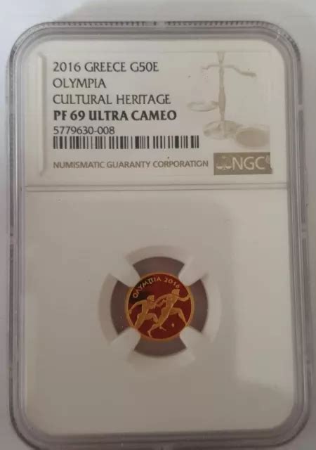 Euro G Goldm Nze Olympia Serie Griechisches Kulturerbe Ngc