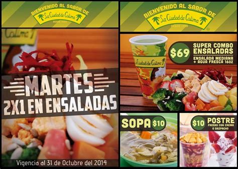 Promociones De Restaurantes La Ciudad De Colima 2x1 En Ensaladas Los