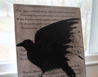 The raven poem | Etsy