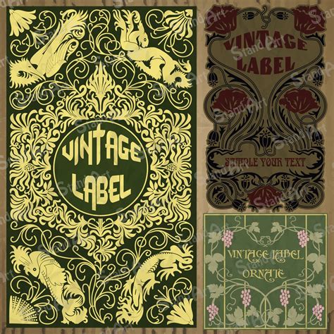 Art Nouveau Vector Covers Art Nouveau Clip Art Art Nouveau Vintage