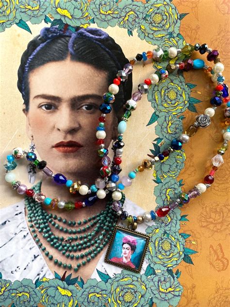 Frida Kahlo Pendant Beads Etsy