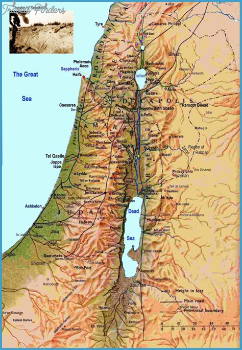 Israel Map - TravelsFinders.Com