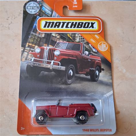 Jual Matchbox Mbx 1948 Jeep Willys Jeepster Merah Marun Indonesia