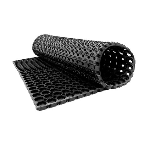 Piso Antifatiga Orificio 150 100cm 20mm Color Negro QRubber