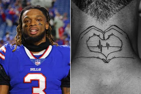 Damar Hamlin Gets Heart Tattoo To Mark 1 Year After On Field Cardiac