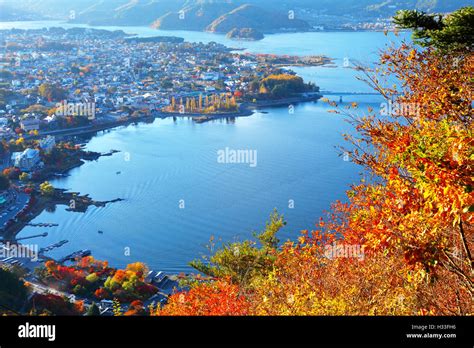 Japanese lake kawaguchi Stock Photo - Alamy