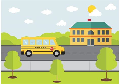 School Bus Design Vector 89834 Vector Art at Vecteezy