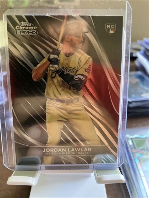 Topps Chrome Black Rookie Design Variation Jordan Lawlar Rookie