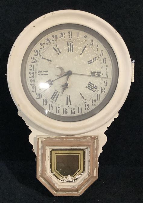 Lot Vintage Ingraham Wind Up Regulator Clock