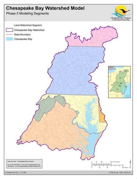 Chesapeake Bay Watershed Model Phase 5 Modeling Segments