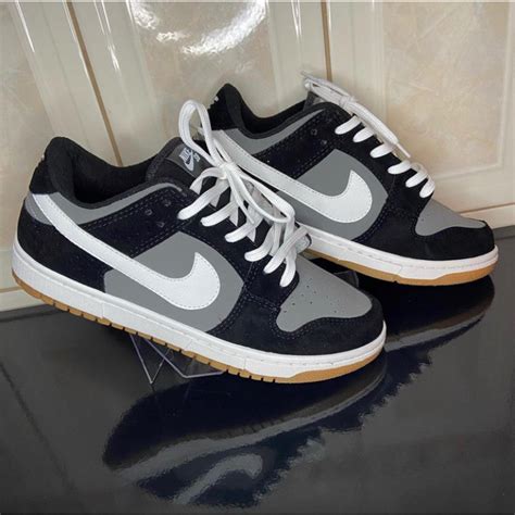 T Nis Dunk Preto Cinza E Branco Shopee Brasil