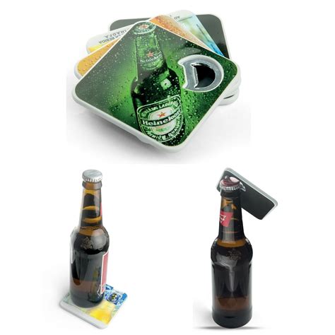 Magnetic Bottle Opener Coaster | Teemway Gifts