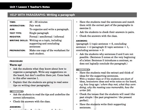 Help With Paragraphs Writing A Paragraph Lesson Plan For 5th 7th