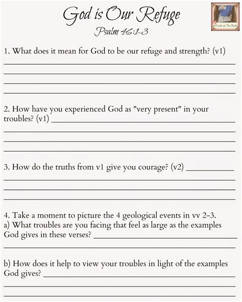 Psalms Bible Study Notes God Is Our Refuge