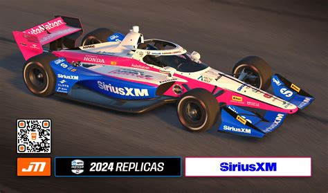 2024 Felix Rosenqvist SiriusXM IndyCar By Jeff McKeand Trading Paints