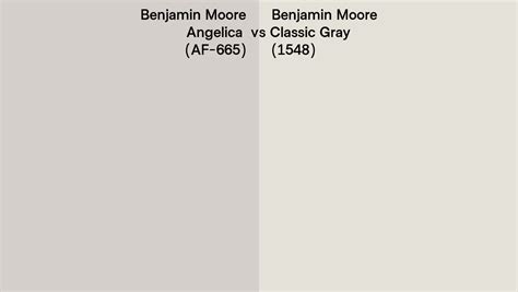 Benjamin Moore Angelica Vs Classic Gray Side By Side Comparison