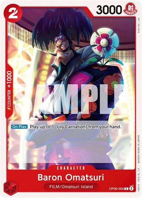 One Piece Wings of the Captain Common Baron Omatsuri OP06-004 - Walmart.com