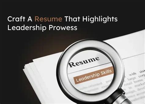 Leadership Resume Examples: Demonstrating Leadership Skills And Roles ...
