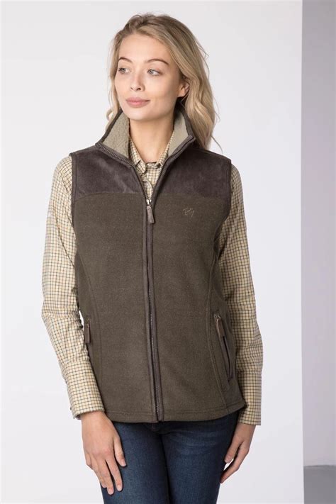 Ladies Fleece Gilet Motif Garton Rydale Uk Female Farmer Body