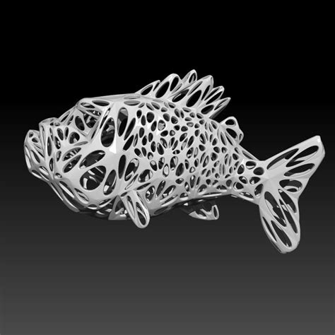 Fish Sculpture D Print Model Cgtrader