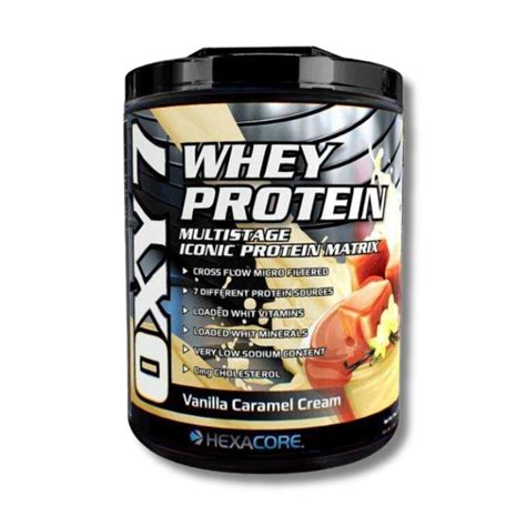 Oxy 7 Whey Protein 5 Lbs 67 Servicios Vainilla Caramel Cream Proteínas Whey Isolate