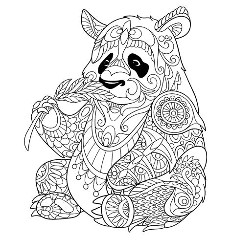 Printable Panda Coloring Pages