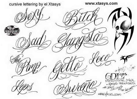 Cool Tattoo Lettering Fonts