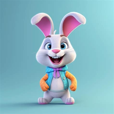 Premium AI Image Hop Into Anime Adventures With Adorable Bunny Characters